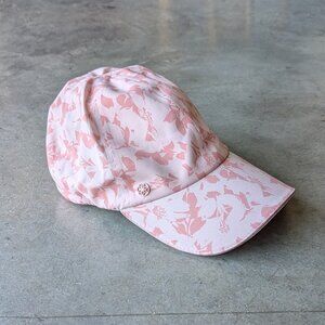 Gaiam Pink Abstract Floral Pattern Athletic Running Hat